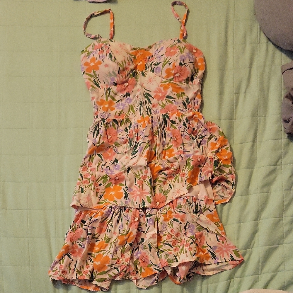 AUW Multicolor Floral Dress